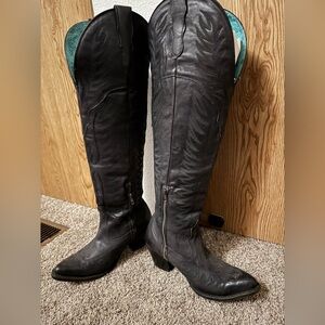 Corral Black Over the Knee Boots